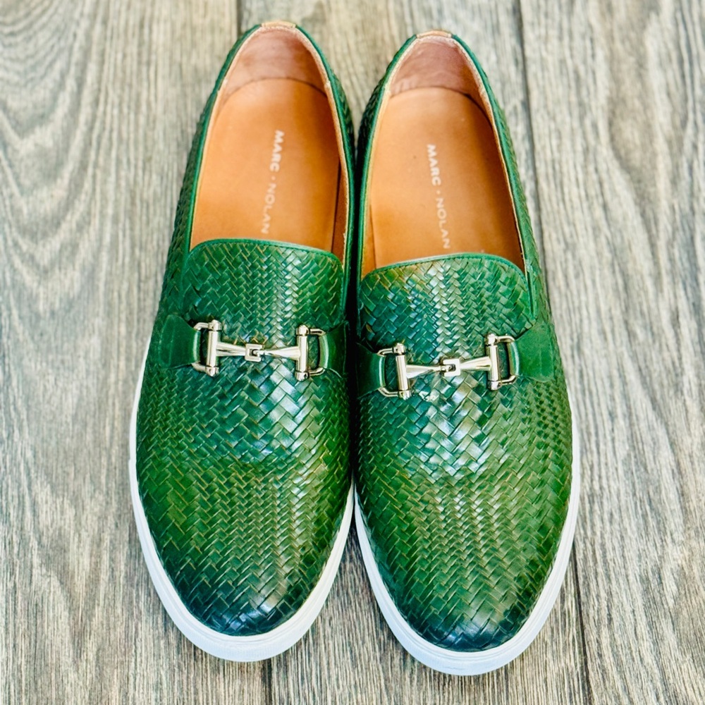 Marc Nolan Boardwalk Bit Green Loafer Sneakers / Loafers - Picture 2 of 9